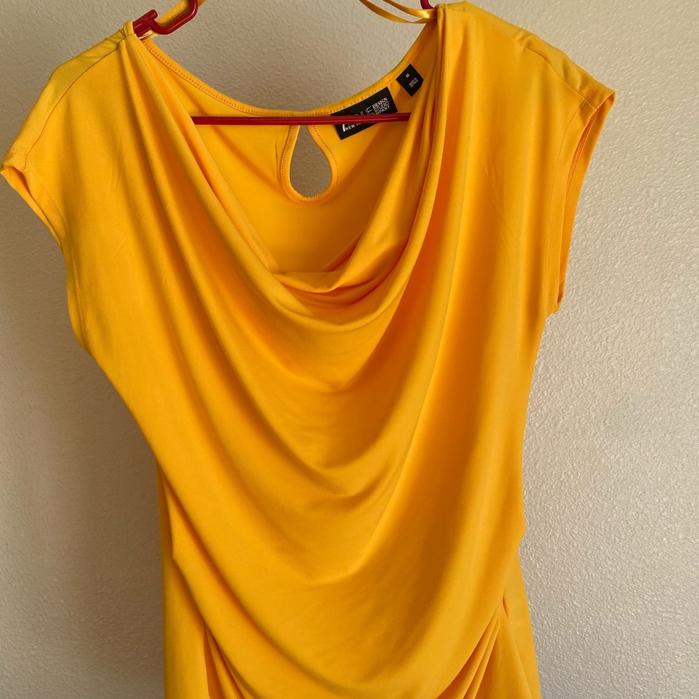 Yellow New York & company blouse